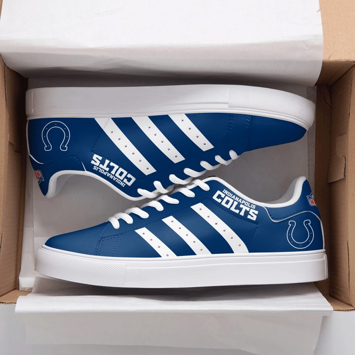 JWFancy Indianapolis Colts Skate Stan Shoes Sneakes For Men And Women