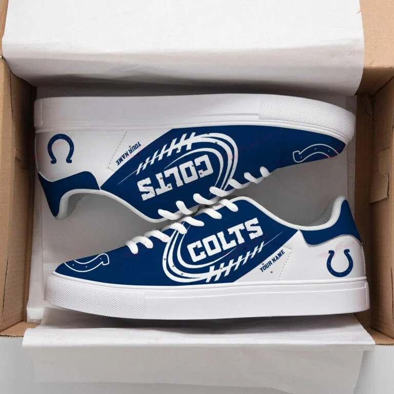 JWFancy Indianapolis Colts Skate Stan Shoes Sneakes For Men And Women