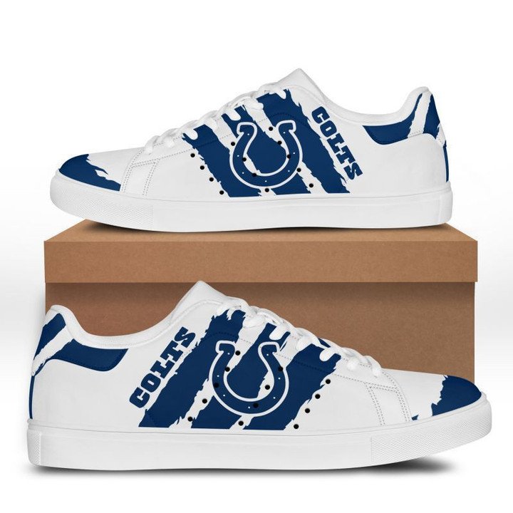 JWFancy Indianapolis Colts Skate Stan Shoes Sneakes For Men And Women