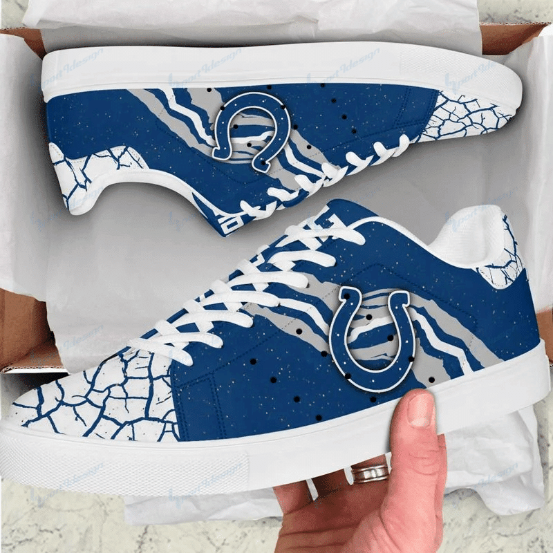 JWFancy Indianapolis Colts Skate Stan Shoes Sneakes For Men And Women