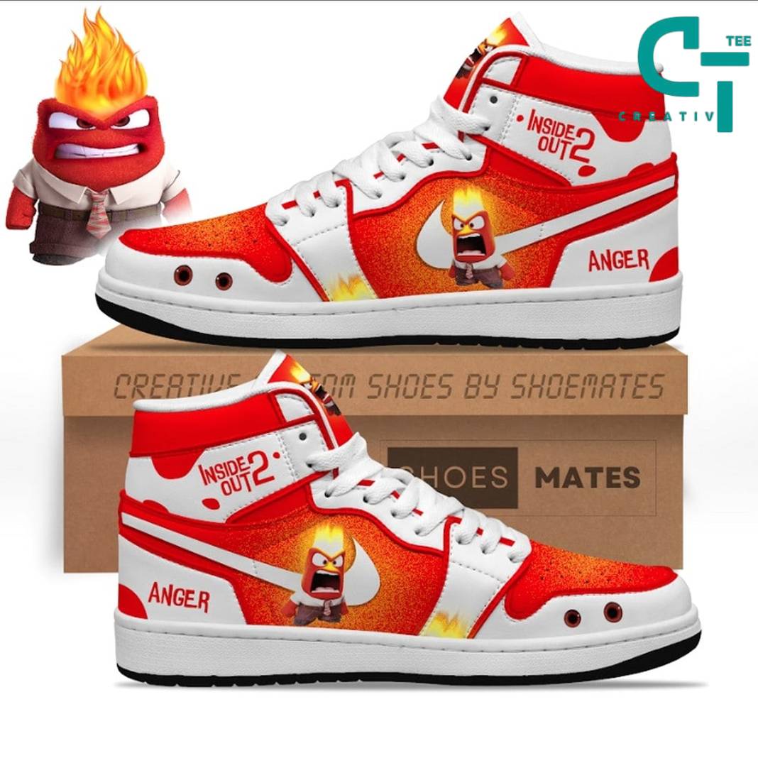 JWFancy Inside Out 2 Anger AJ1 High Sneakers Shoes For Men And Women