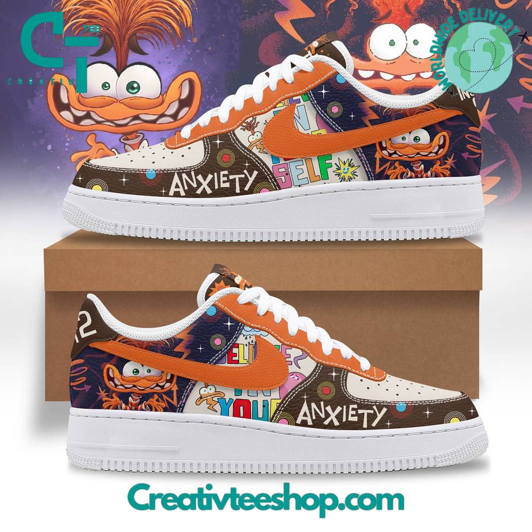 JWFancy Inside Out 2 Anxiety Air Low-Top Sneakers Shoes For Men And Women