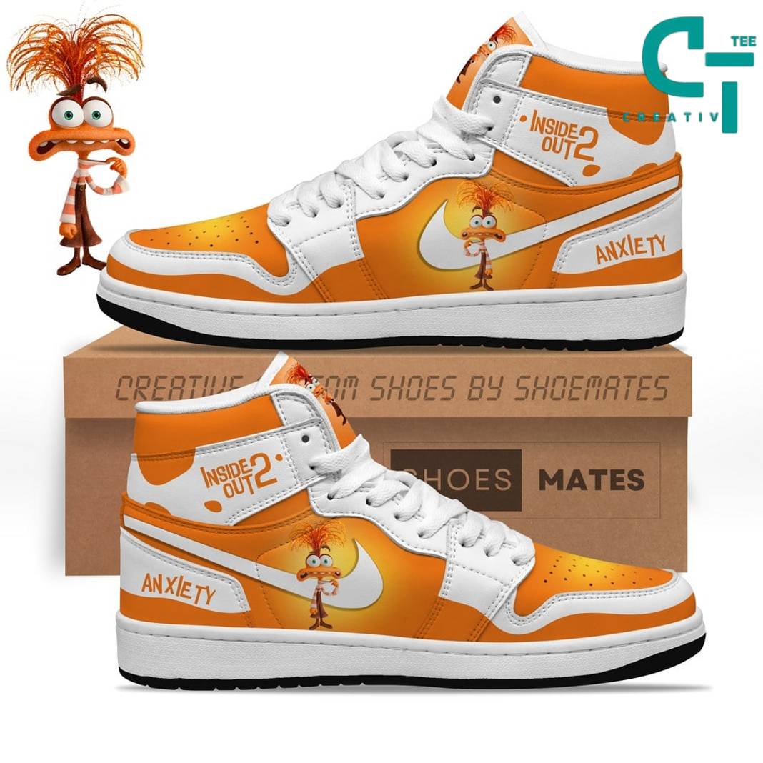 JWFancy Inside Out 2 Anxiety AJ1 High Sneakers Shoes For Men And Women