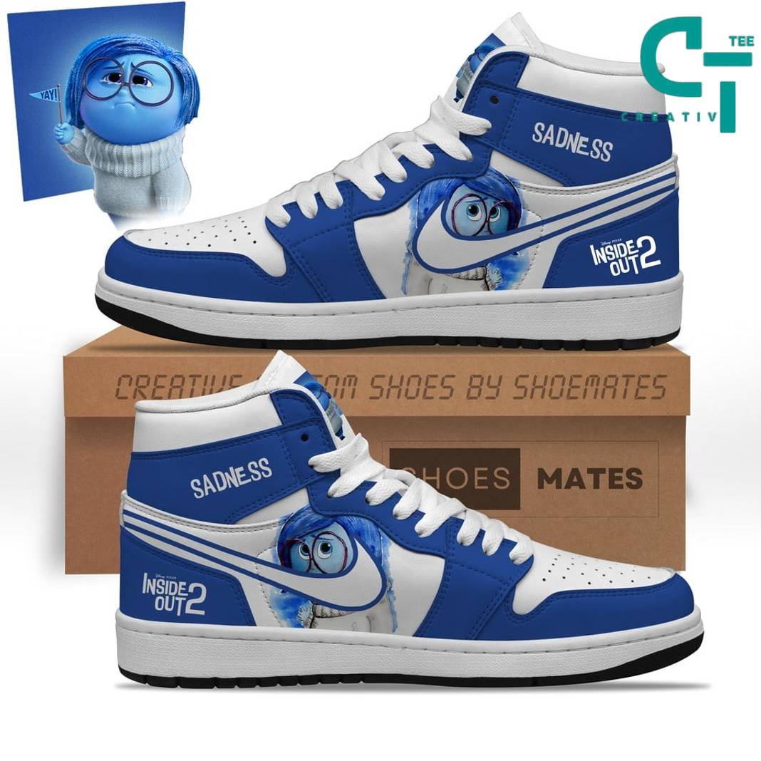 JWFancy Inside Out 2 Sadness AJ1 High Sneakers Shoes For Men And Women