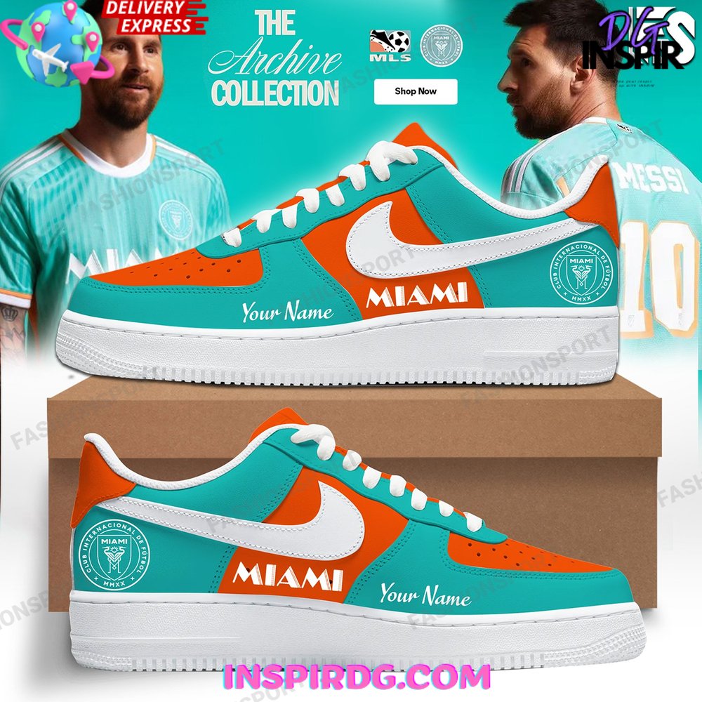 JWFancy Inter Miami Messi Air Low-Top Sneakers Shoes For Men And Women