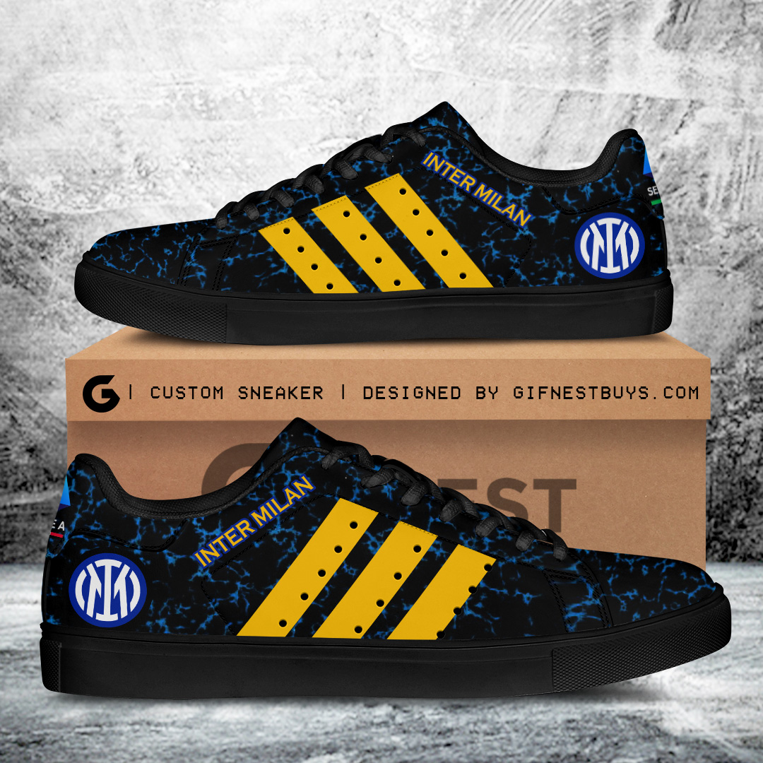 JWFancy Inter Milan FC Skate Stan Shoes Sneakes For Men And Women