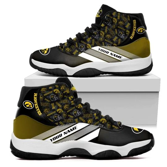 JWFancy Iowa Hawkeyes AJ13 Sneakers Shoes For Men And Women