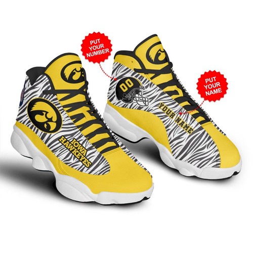 JWFancy Iowa Hawkeyes AJ13 Sneakers Shoes For Men And Women