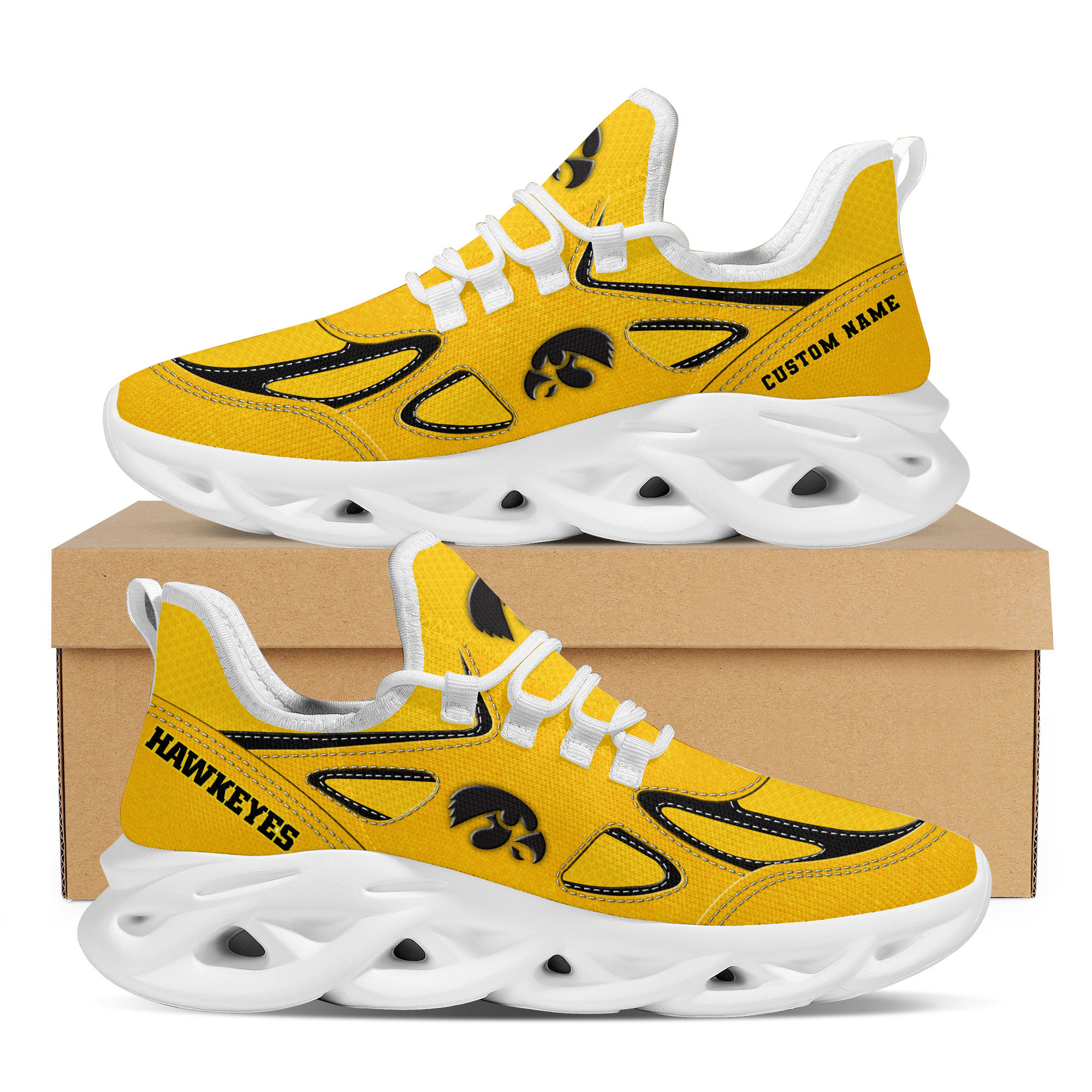 JWFancy Iowa Hawkeyes Max Soul Shoes Sneakers For Men And Women