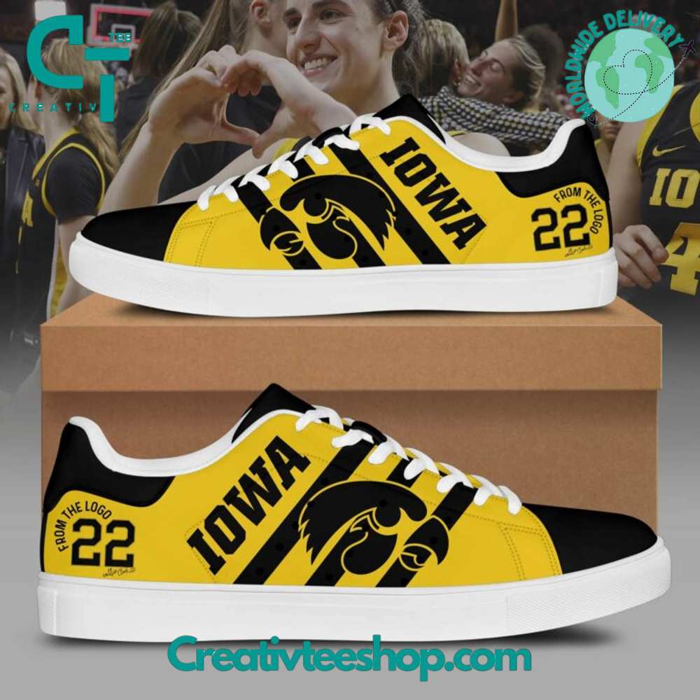 JWFancy Iowa Hawkeyes Skate Stan Shoes Sneakes For Men And Women