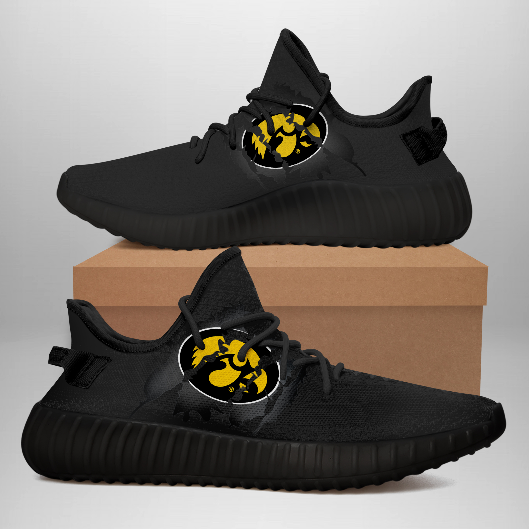 JWFancy Iowa Hawkeyes Yeezy Boost Shoes For Men And Women