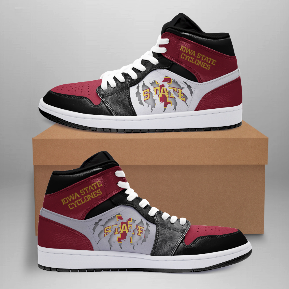 JWFancy Iowa State Cyclones AJ1 High Sneakers Shoes For Men And Women