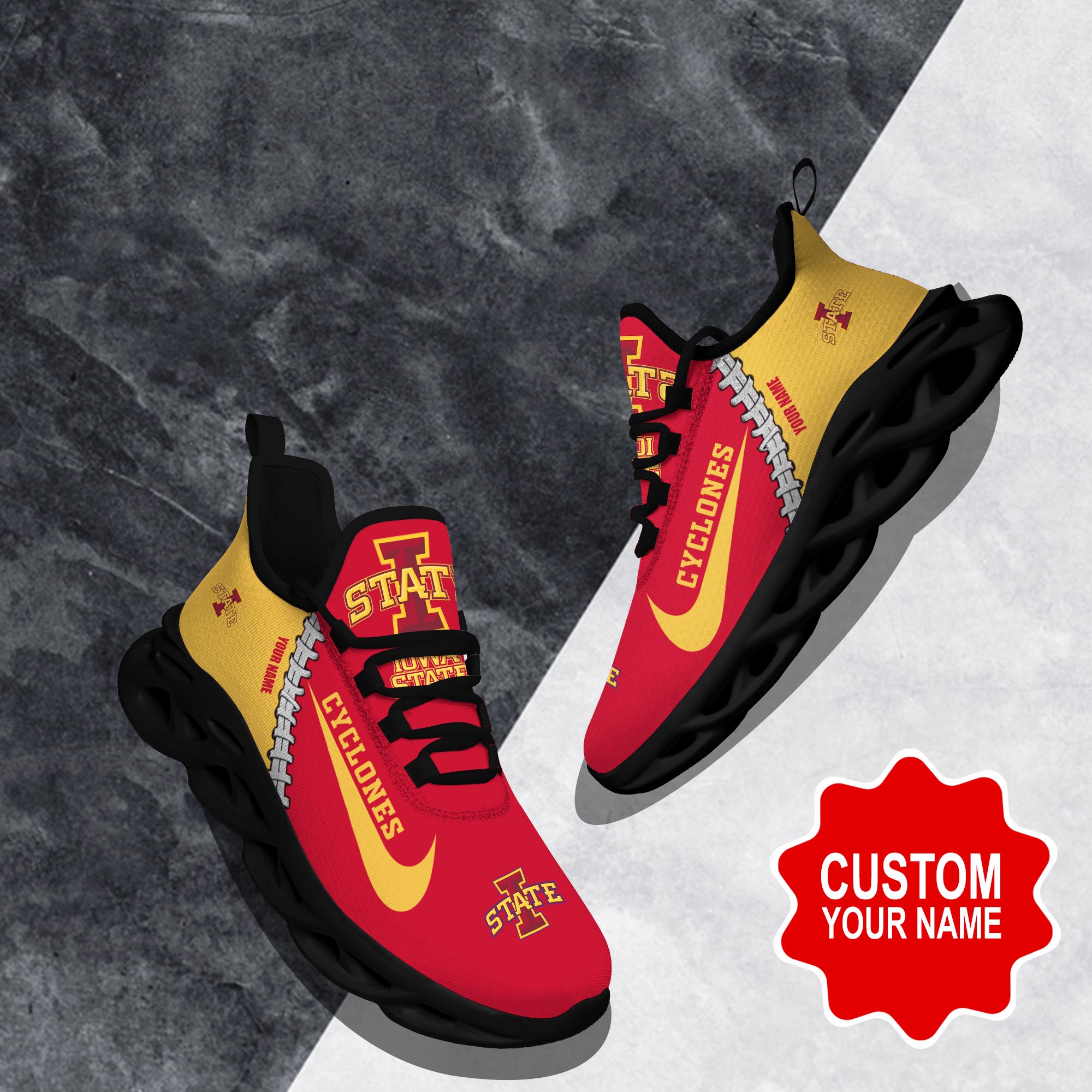 JWFancy Iowa State Cyclones Max Soul Shoes Sneakers For Men And Women