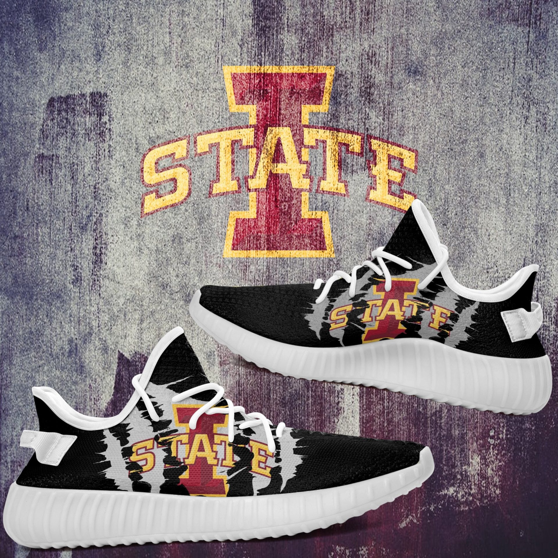 JWFancy Iowa State Cyclones Yeezy Boost Shoes For Men And Women