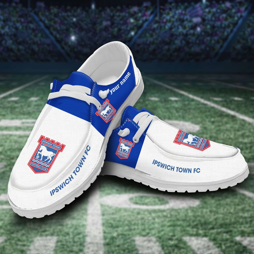JWFancy Ipswich Town F.C Hey Dude Shoes Wally Men's Lace Up Loafers Comfortable For Men And Women