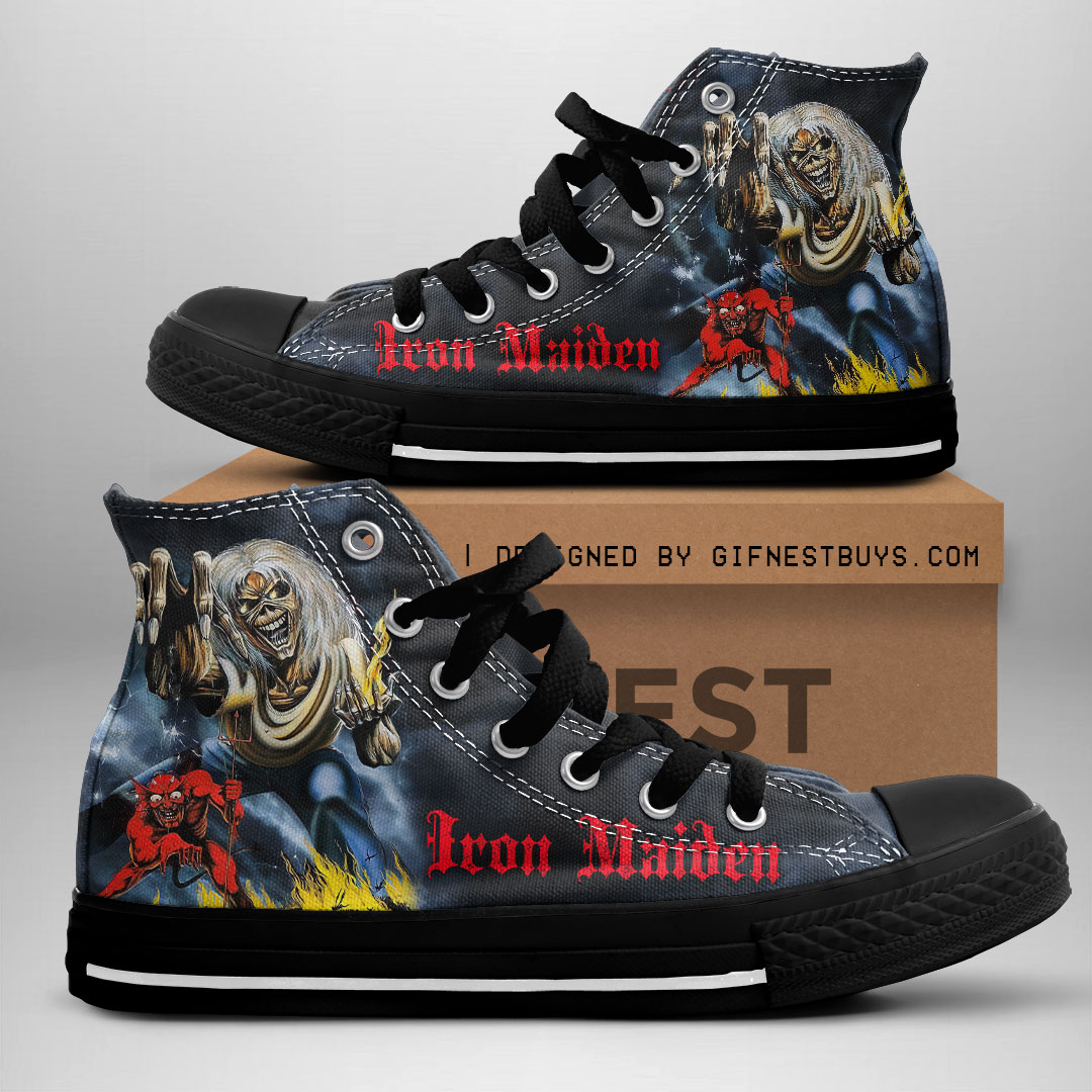 JWFancy IRMA Band High Top Canvas Sneakers Shoes For Men And Women