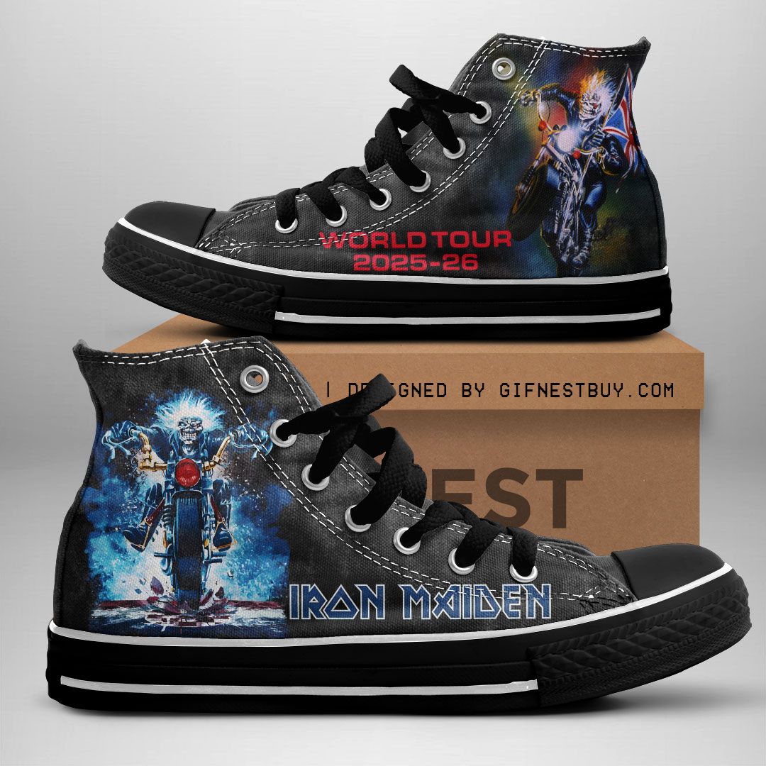JWFancy IRMA Band High Top Canvas Sneakers Shoes For Men And Women