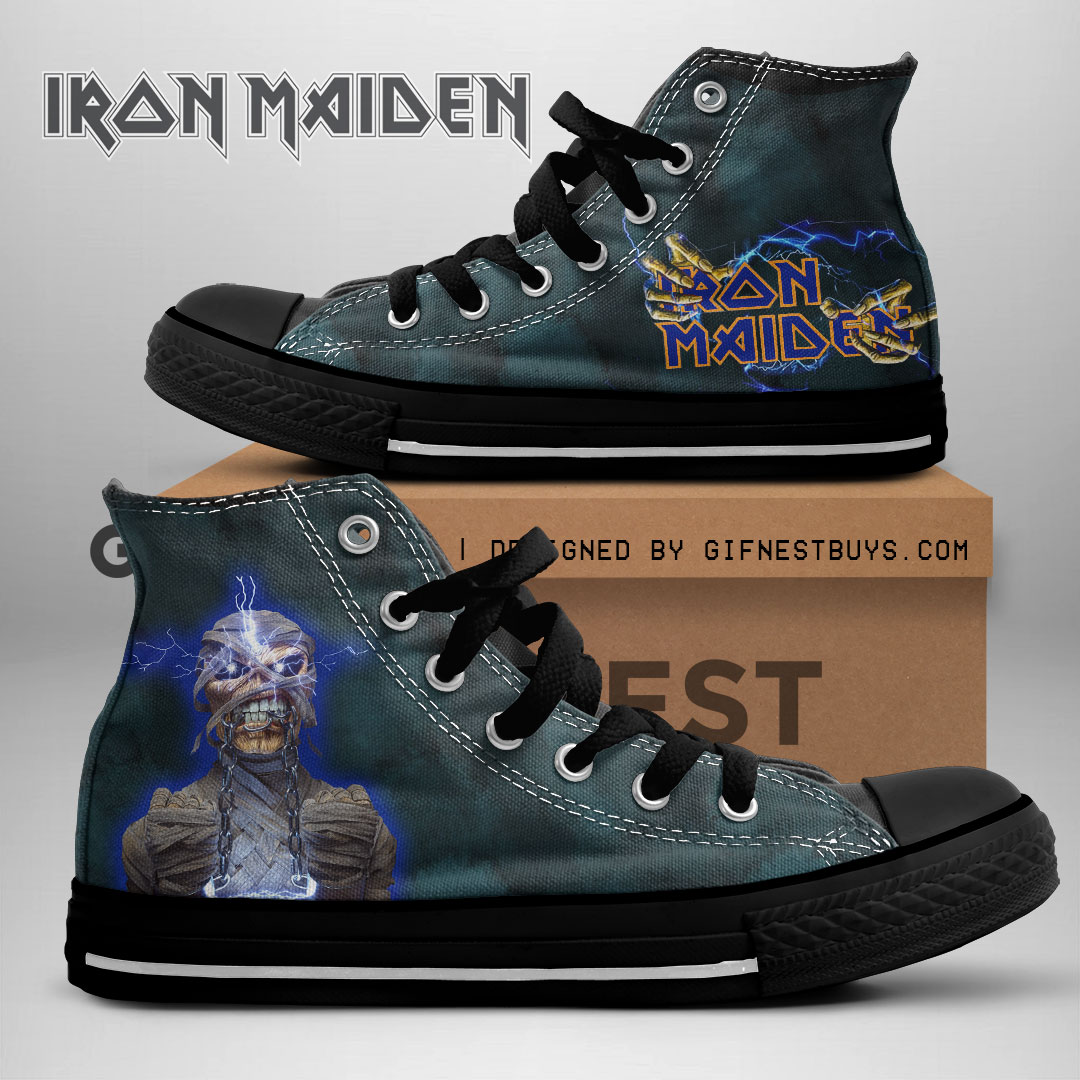 JWFancy IRMA Band High Top Canvas Sneakers Shoes For Men And Women