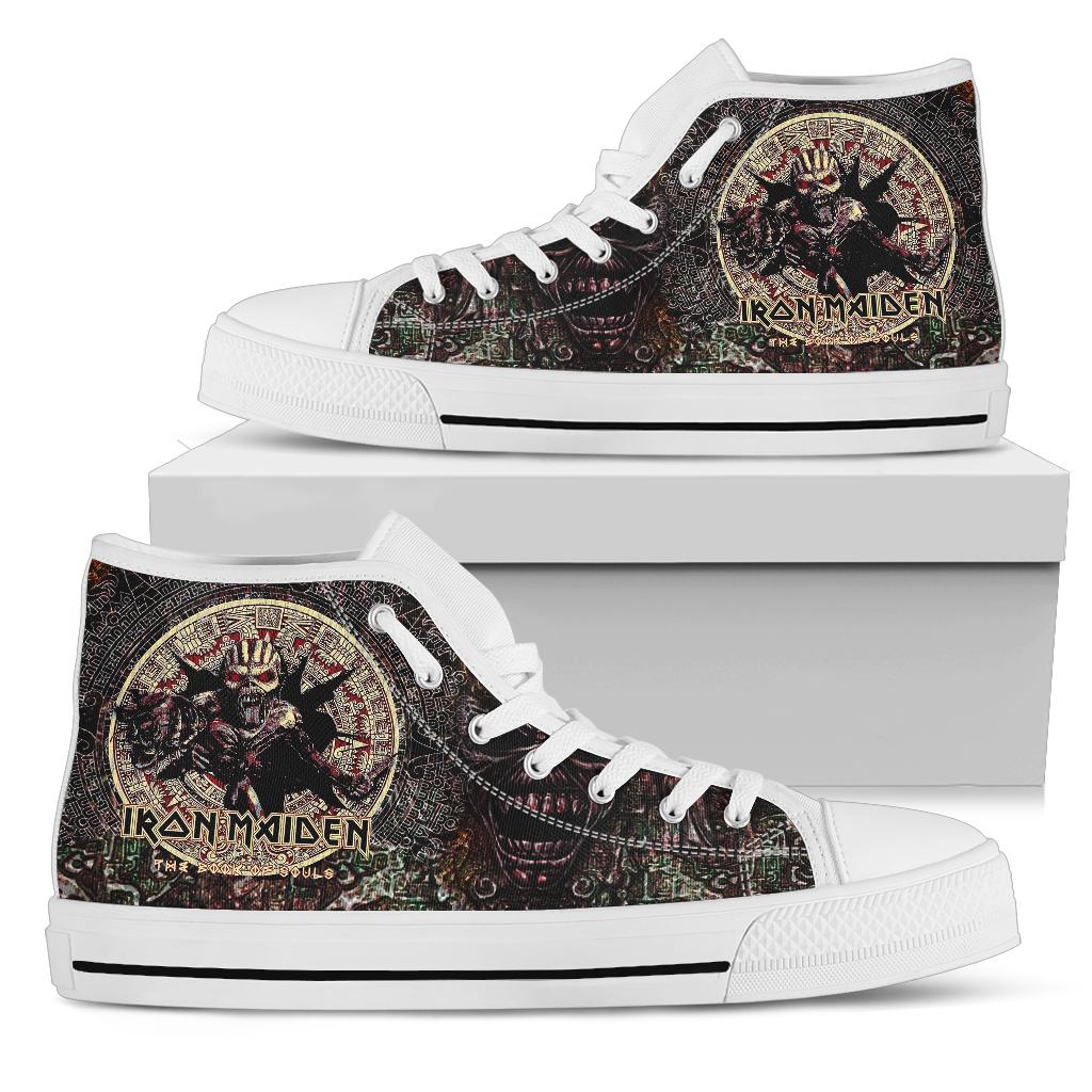 JWFancy Iron Maiden High Top Canvas Sneakers Shoes For Men And Women