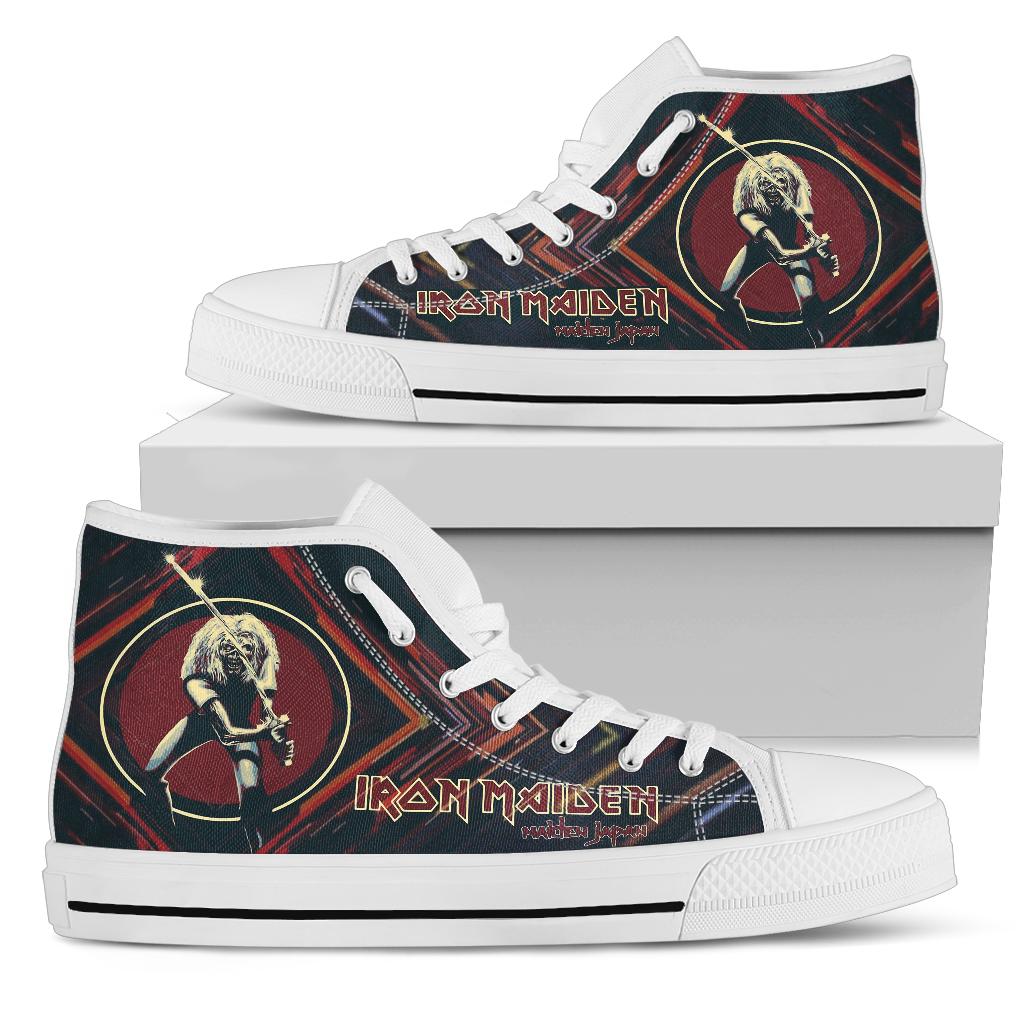 JWFancy Iron Maiden High Top Canvas Sneakers Shoes For Men And Women