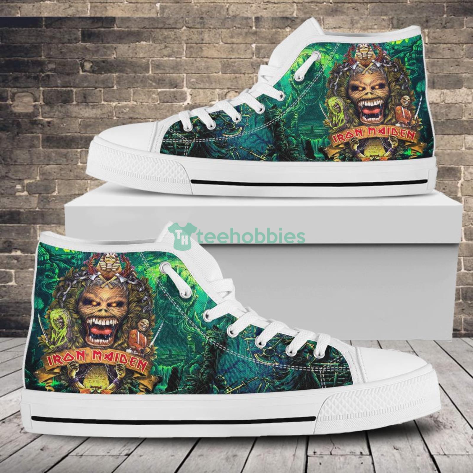 JWFancy Iron Maiden High Top Canvas Sneakers Shoes For Men And Women