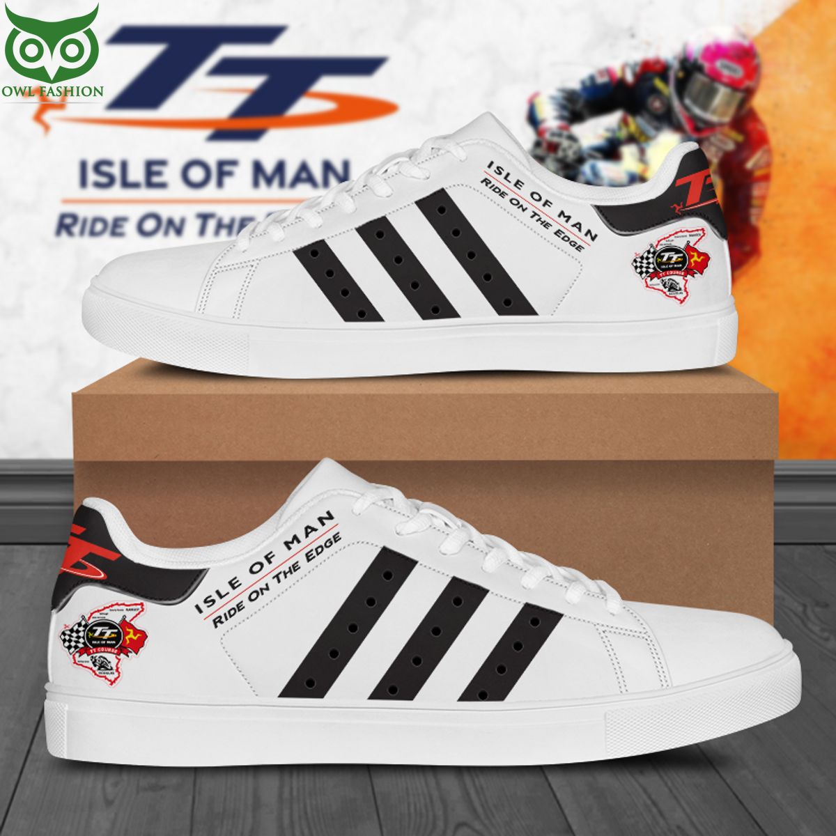 JWFancy Isle of Man TT Skate Stan Shoes Sneakes For Men And Women