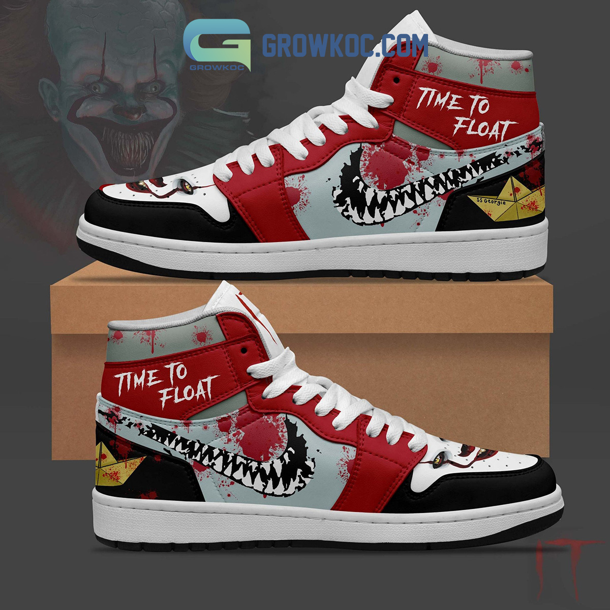JWFancy IT Time To Float AJ1 High Sneakers Shoes For Men And Women