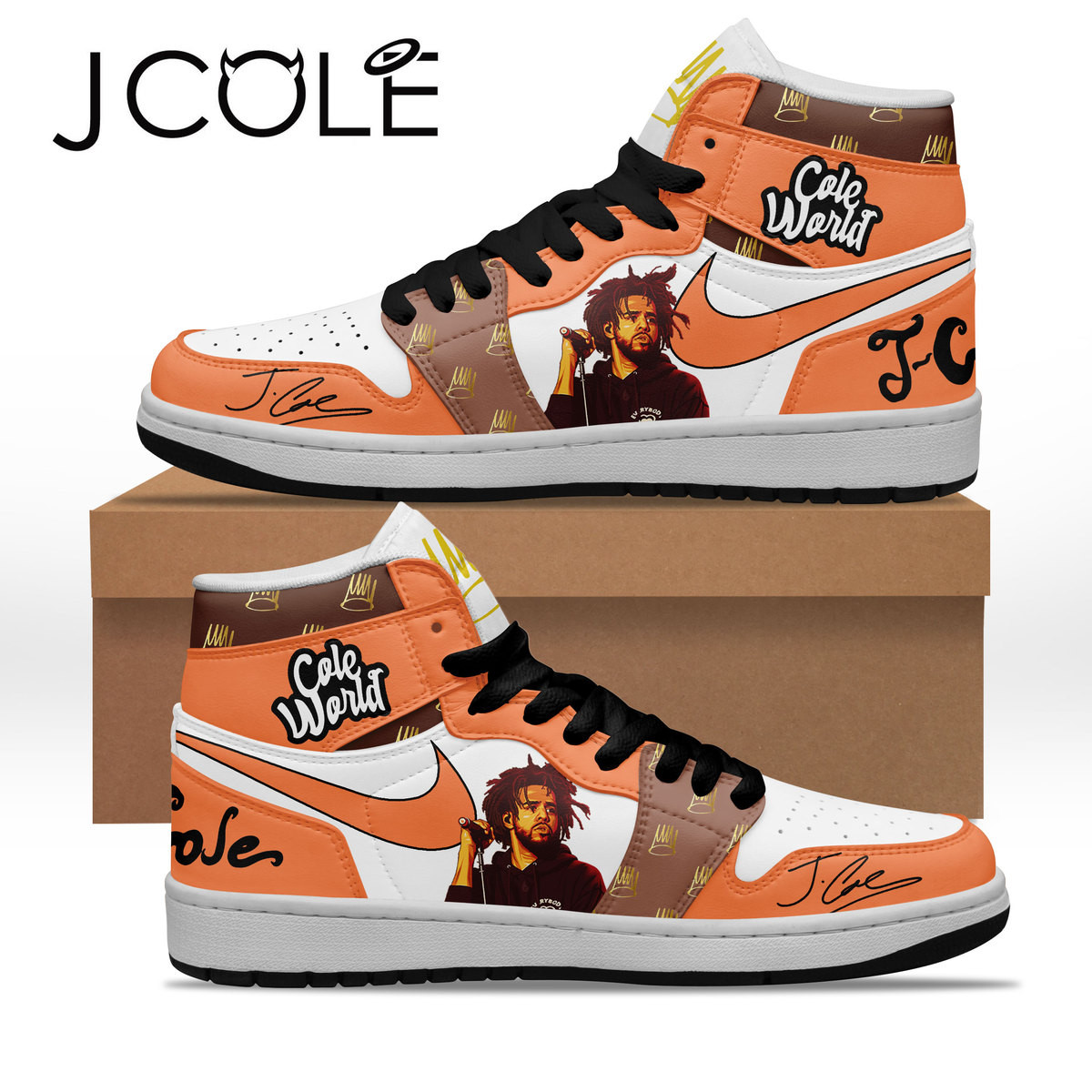 JWFancy J. Cole AJ1 High Sneakers Shoes For Men And Women