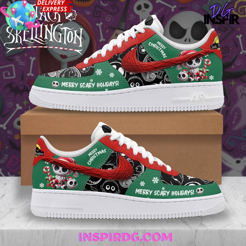 JWFancy Jack Skellington Air Low-Top Sneakers Shoes For Men And Women