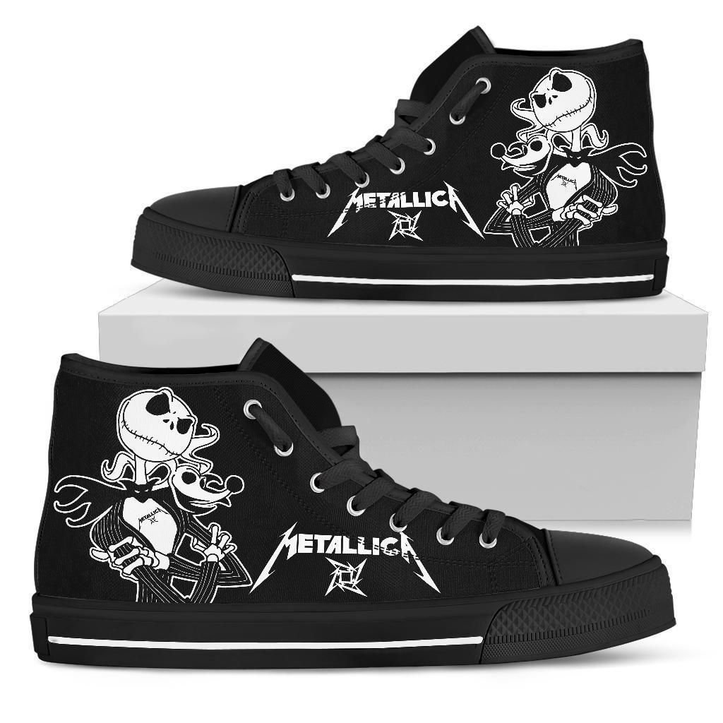 JWFancy Jack Skellington High Top Canvas Sneakers Shoes For Men And Women