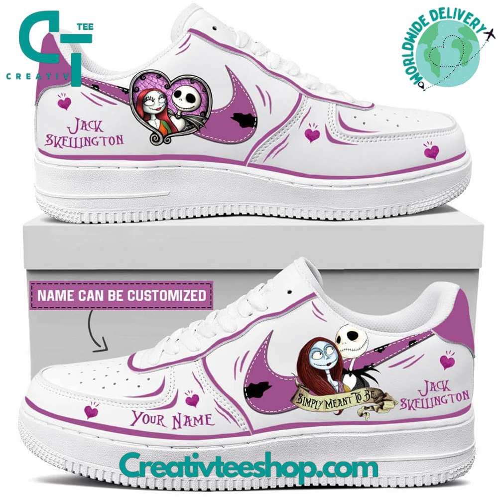 JWFancy Jack Skellington Just Do It Purple Air Low-Top Sneakers Shoes For Men And Women