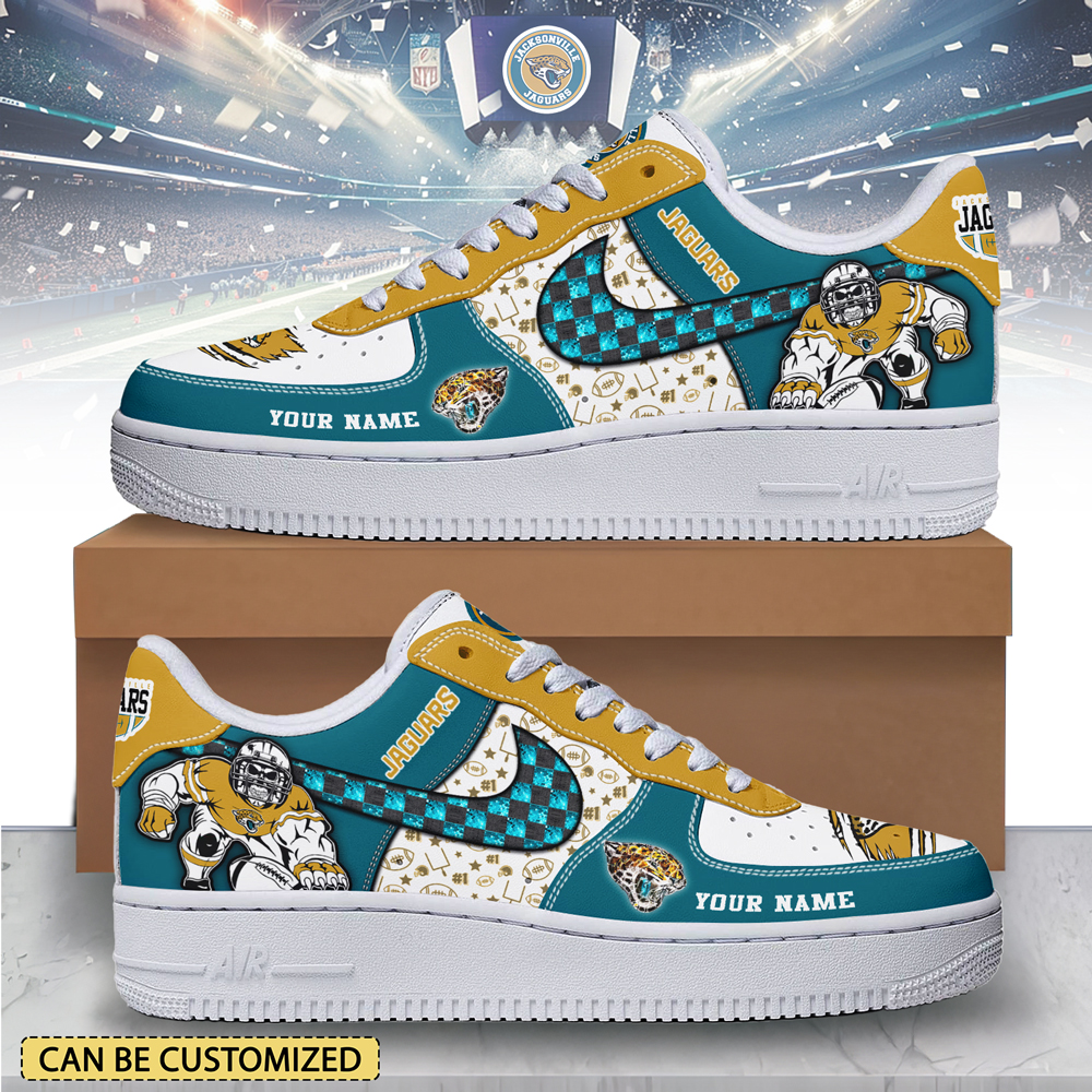 JWFancy Jacksonville Jaguars Air Low-Top Sneakers Shoes For Men And Women