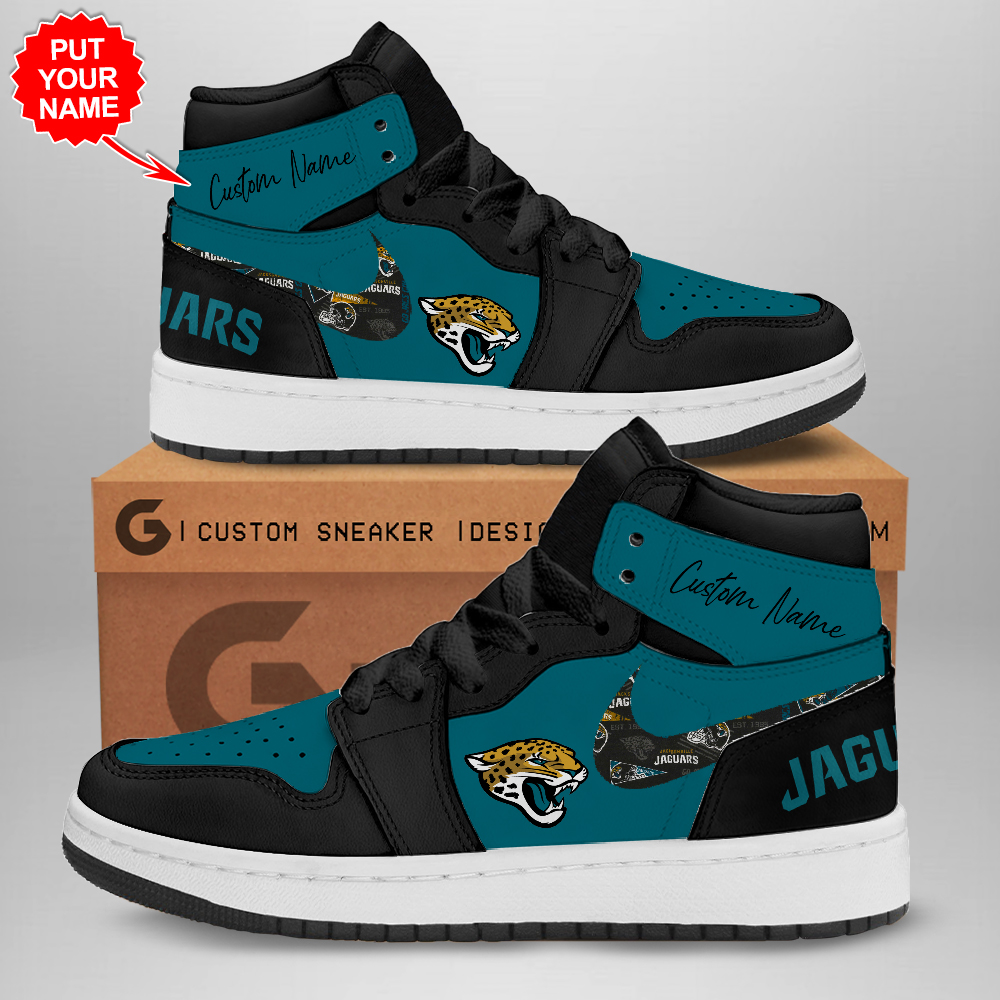JWFancy Jacksonville Jaguars AJ1 High Sneakers Shoes For Men And Women