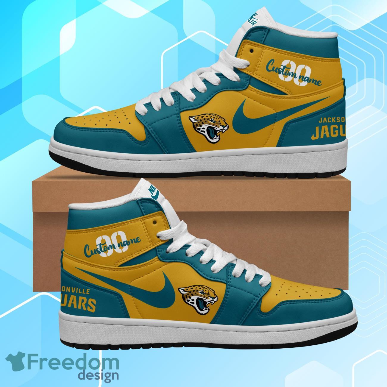 JWFancy Jacksonville Jaguars AJ1 High Sneakers Shoes For Men And Women