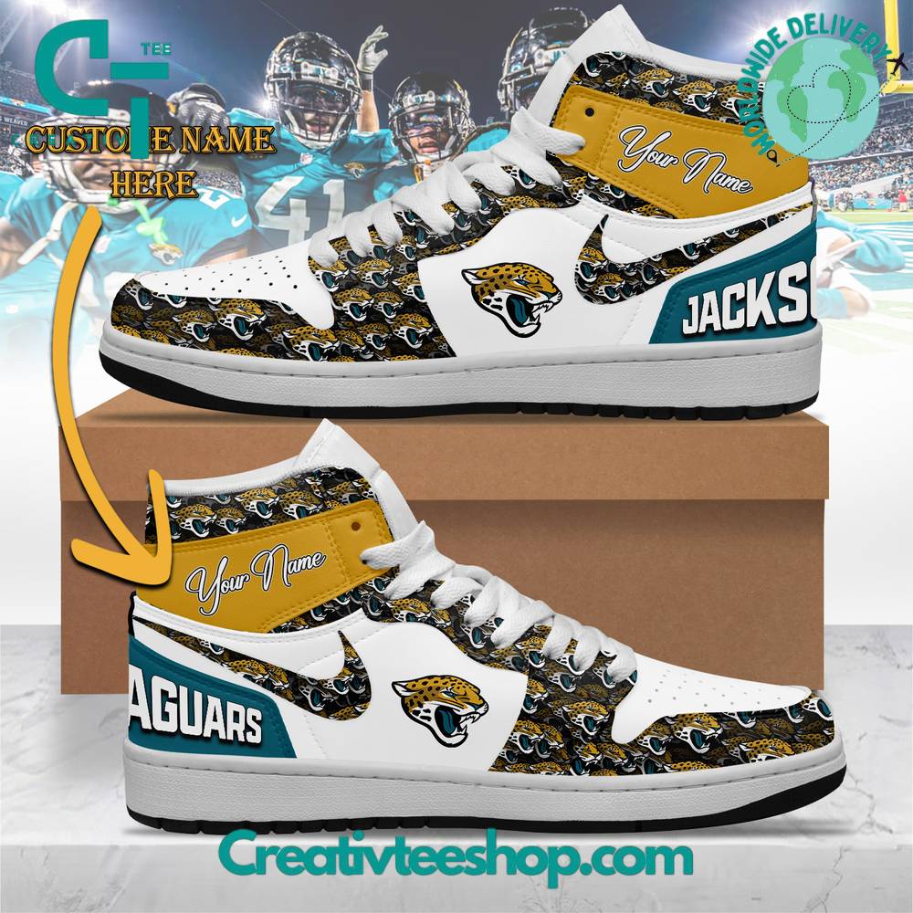 JWFancy Jacksonville Jaguars AJ1 High Sneakers Shoes For Men And Women