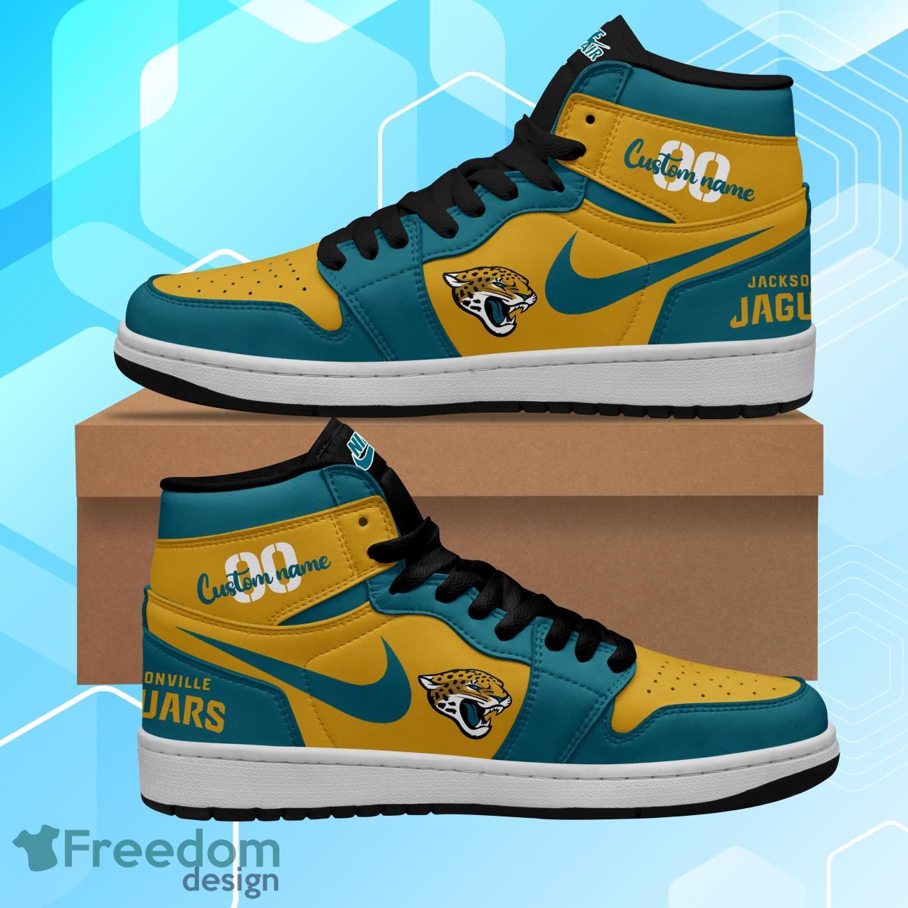JWFancy Jacksonville Jaguars AJ1 High Sneakers Shoes For Men And Women