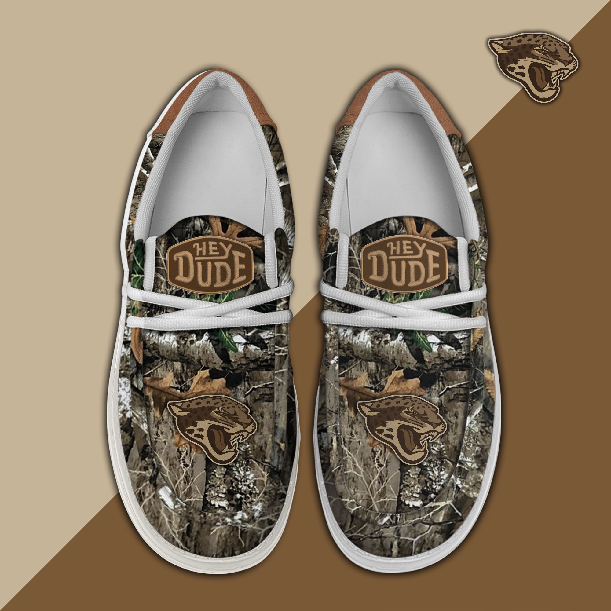 JWFancy Jacksonville Jaguars Hey Dude Shoes Wally Men's Lace Up Loafers Comfortable For Men And Women