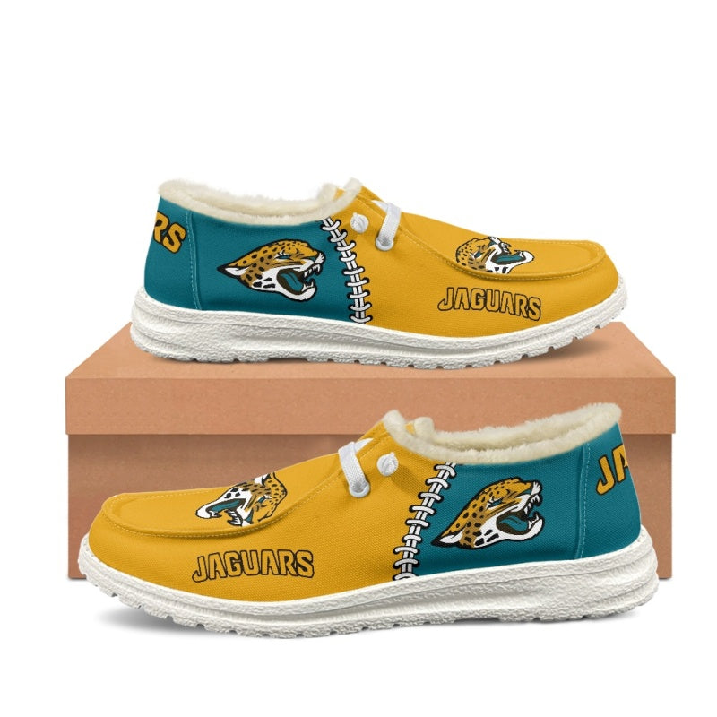 JWFancy Jacksonville Jaguars Hey Dude Shoes Wally Men's Lace Up Loafers Comfortable For Men And Women