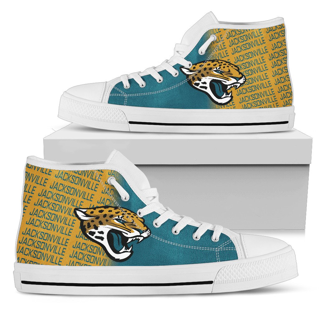 JWFancy Jacksonville Jaguars High Top Canvas Sneakers Shoes For Men And Women