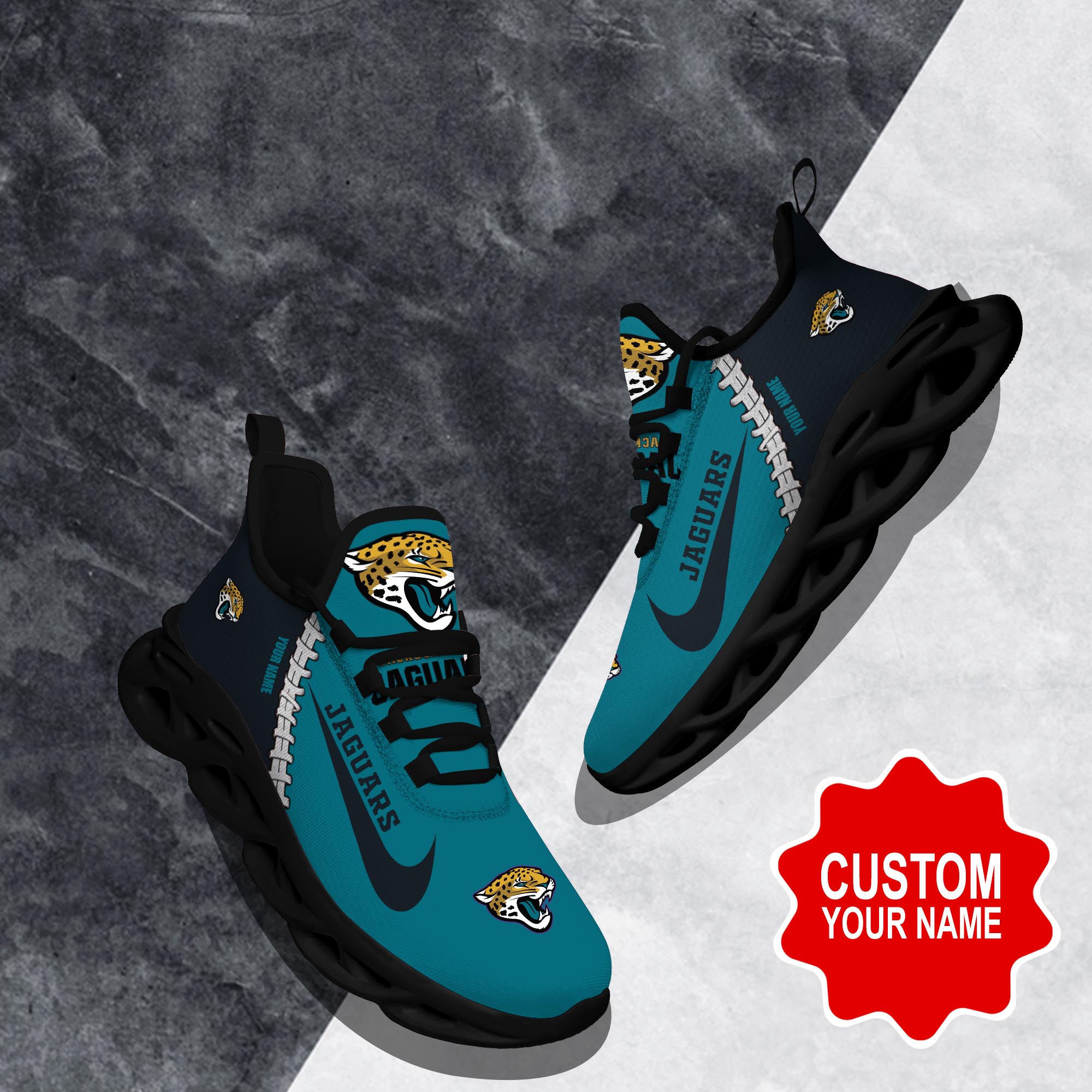 JWFancy Jacksonville Jaguars Max Soul Shoes Sneakers For Men And Women