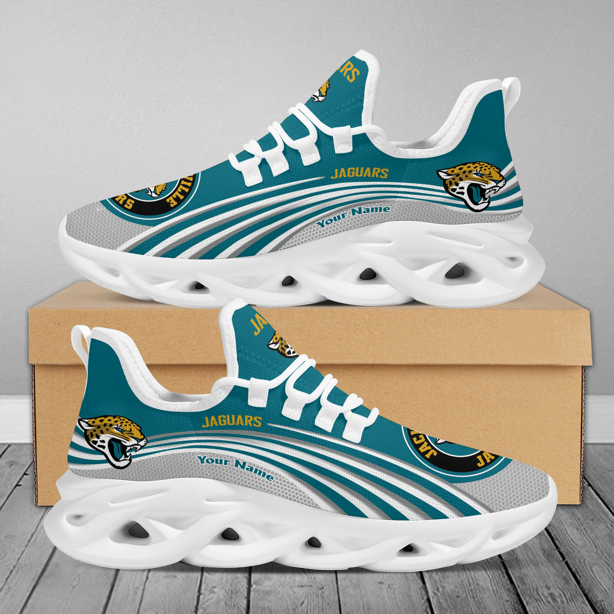 JWFancy Jacksonville Jaguars Max Soul Shoes Sneakers For Men And Women