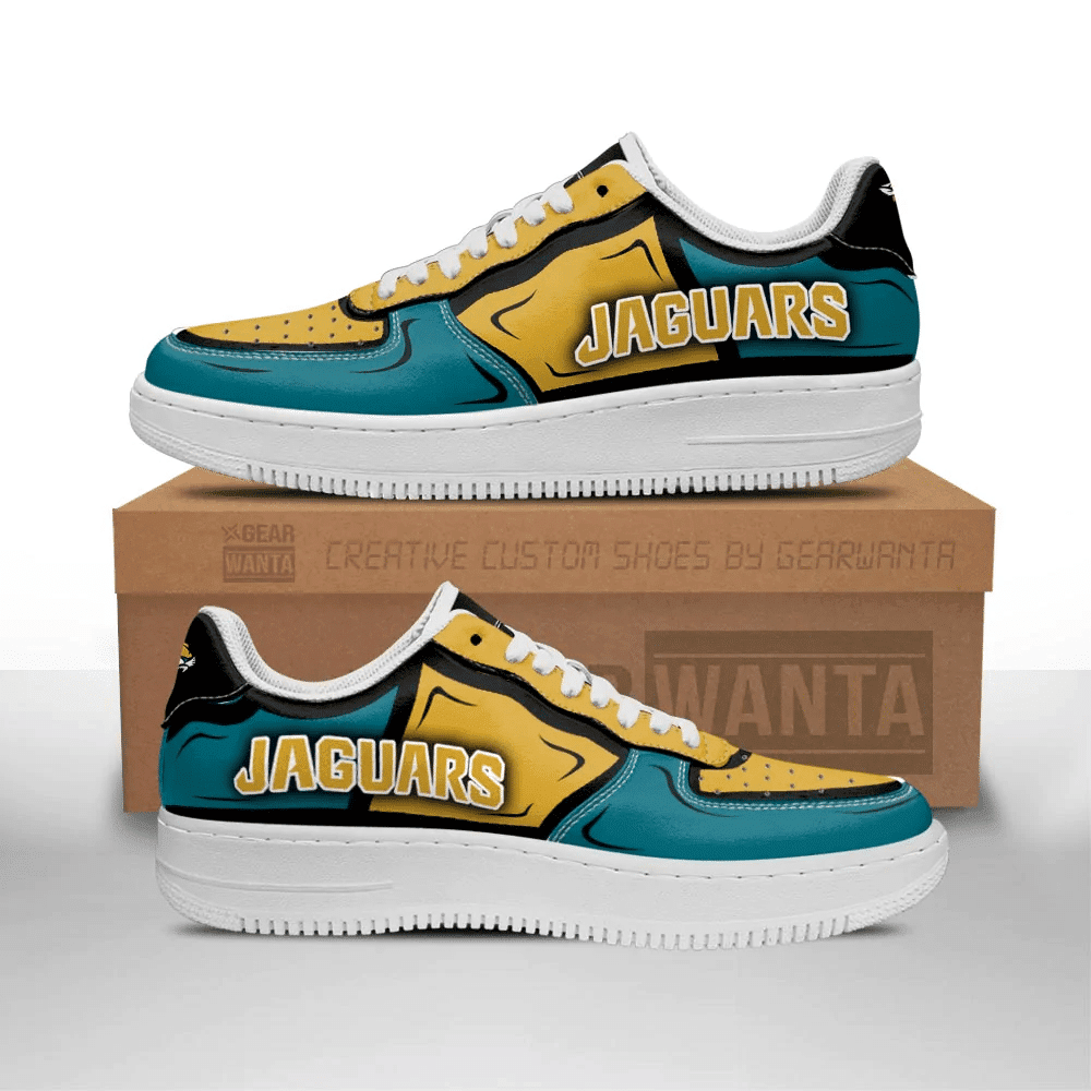 JWFancy Jacksonville Jaguars NFL Air Low-Top Sneakers Shoes For Men And Women