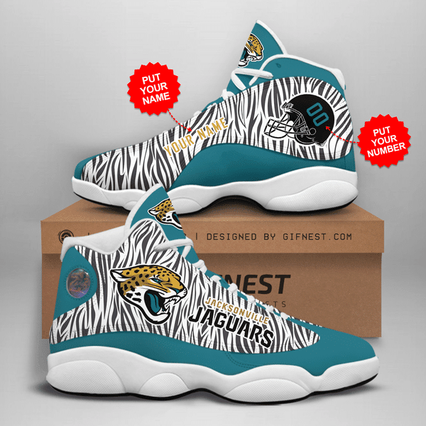 JWFancy Jacksonville Jaguars NFL AJ13 Sneakers Shoes For Men And Women