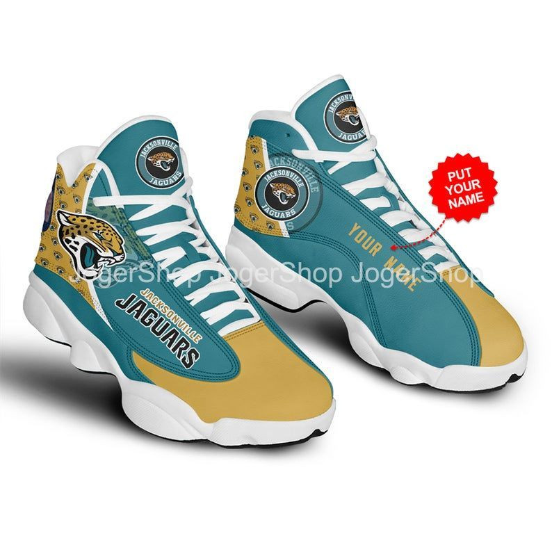 JWFancy Jacksonville Jaguars NFL AJ13 Sneakers Shoes For Men And Women