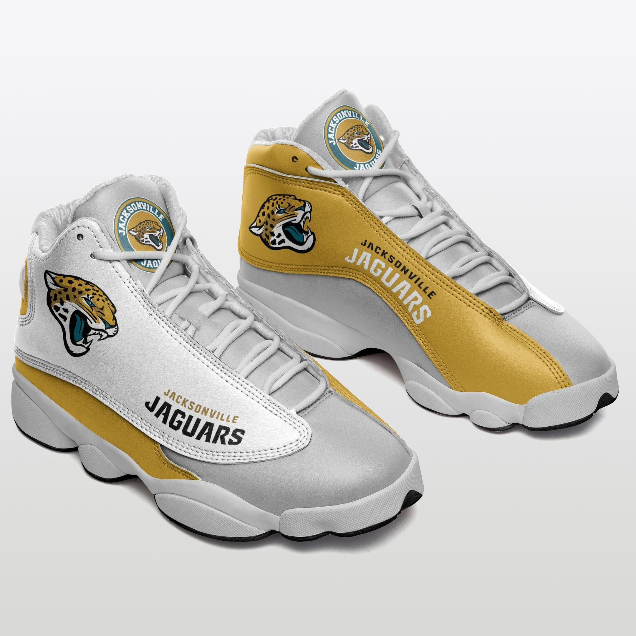 JWFancy Jacksonville Jaguars NFL AJ13 Sneakers Shoes For Men And Women