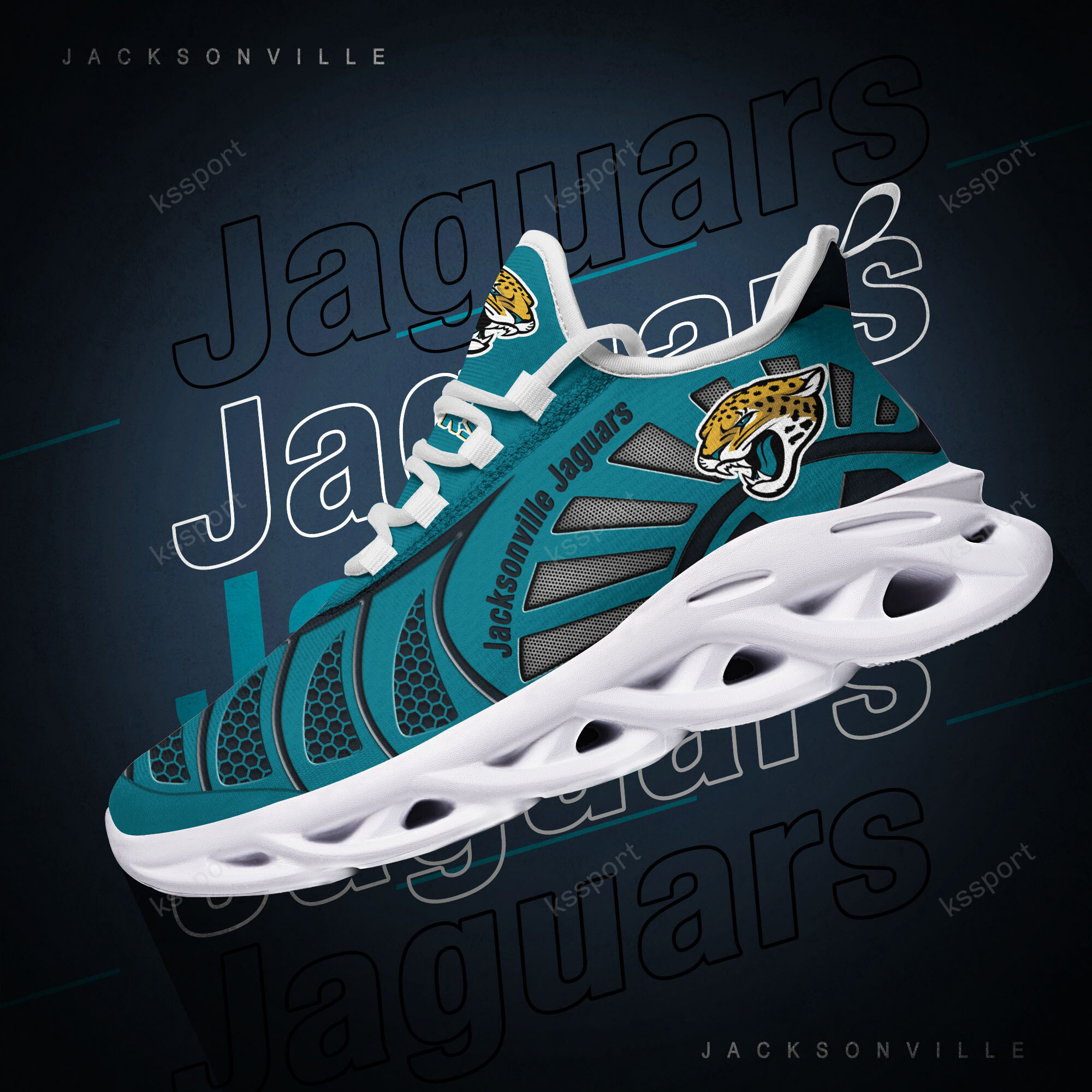 JWFancy Jacksonville Jaguars NFL Max Soul Shoes Sneakers For Men And Women