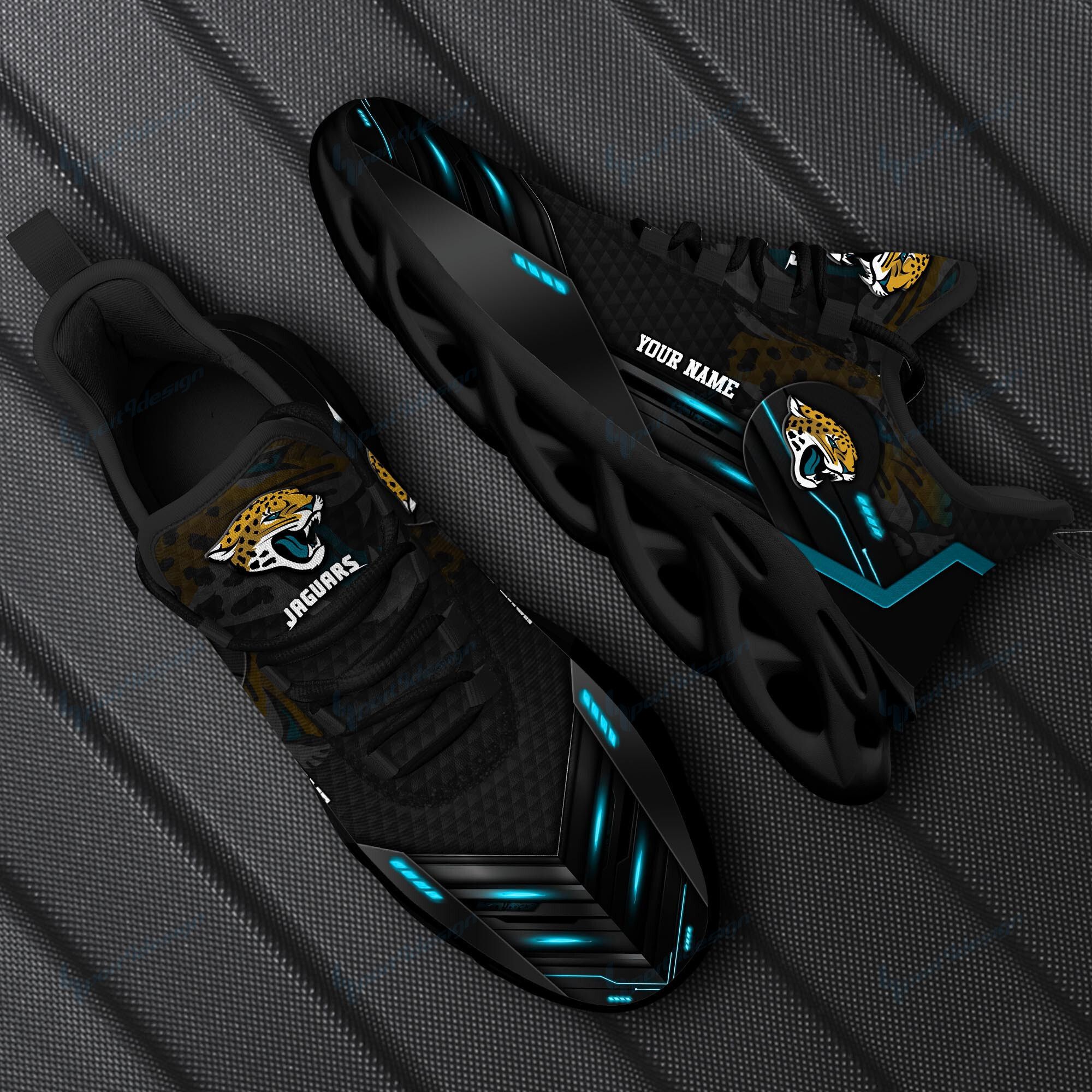 JWFancy Jacksonville Jaguars NFL Max Soul Shoes Sneakers For Men And Women