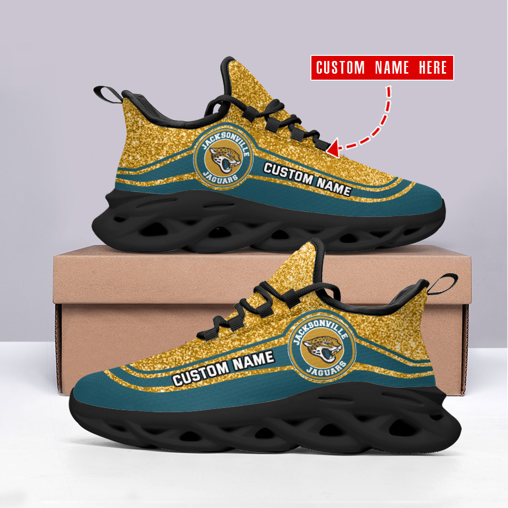JWFancy Jacksonville Jaguars NFL Max Soul Shoes Sneakers For Men And Women
