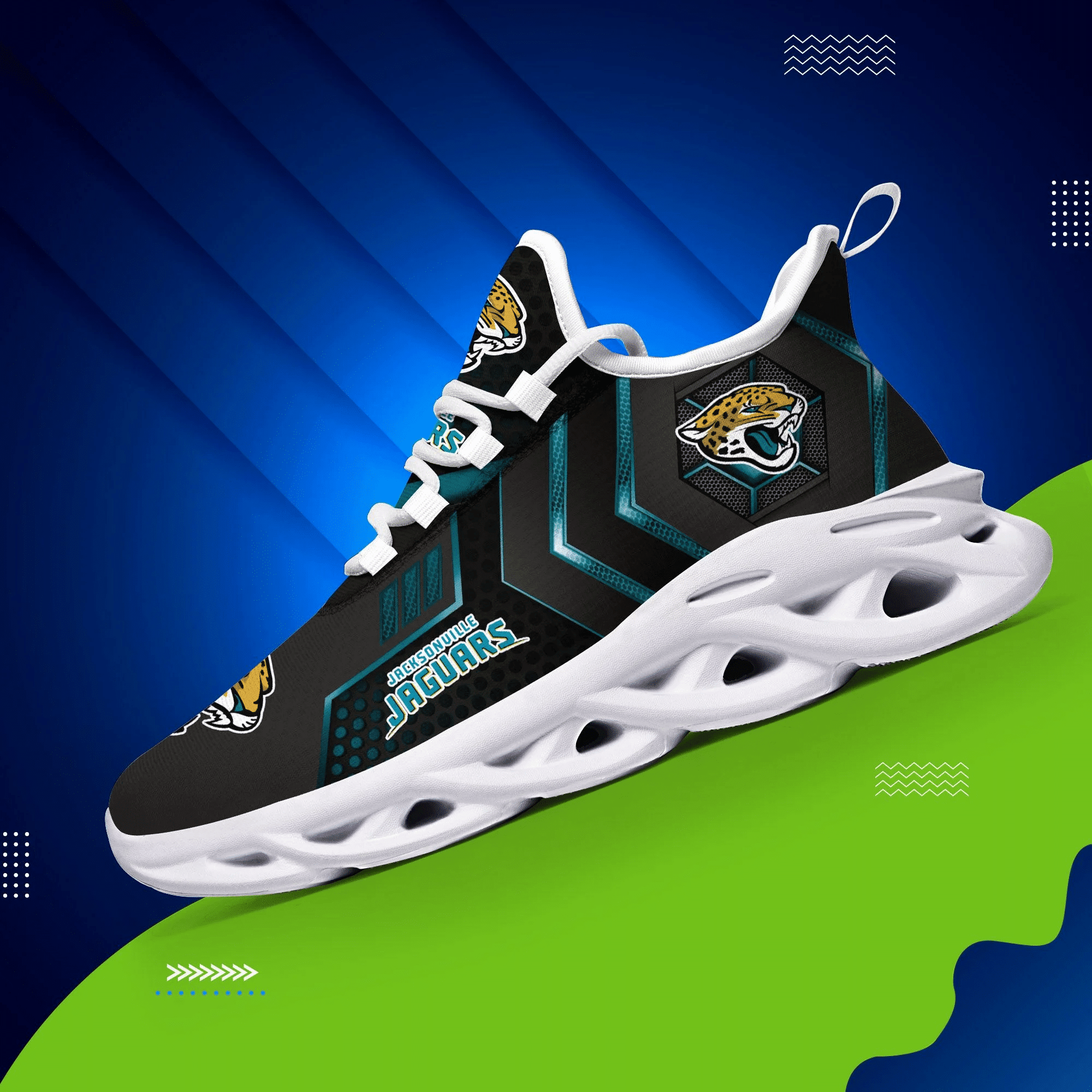 JWFancy Jacksonville Jaguars NFL Max Soul Shoes Sneakers For Men And Women