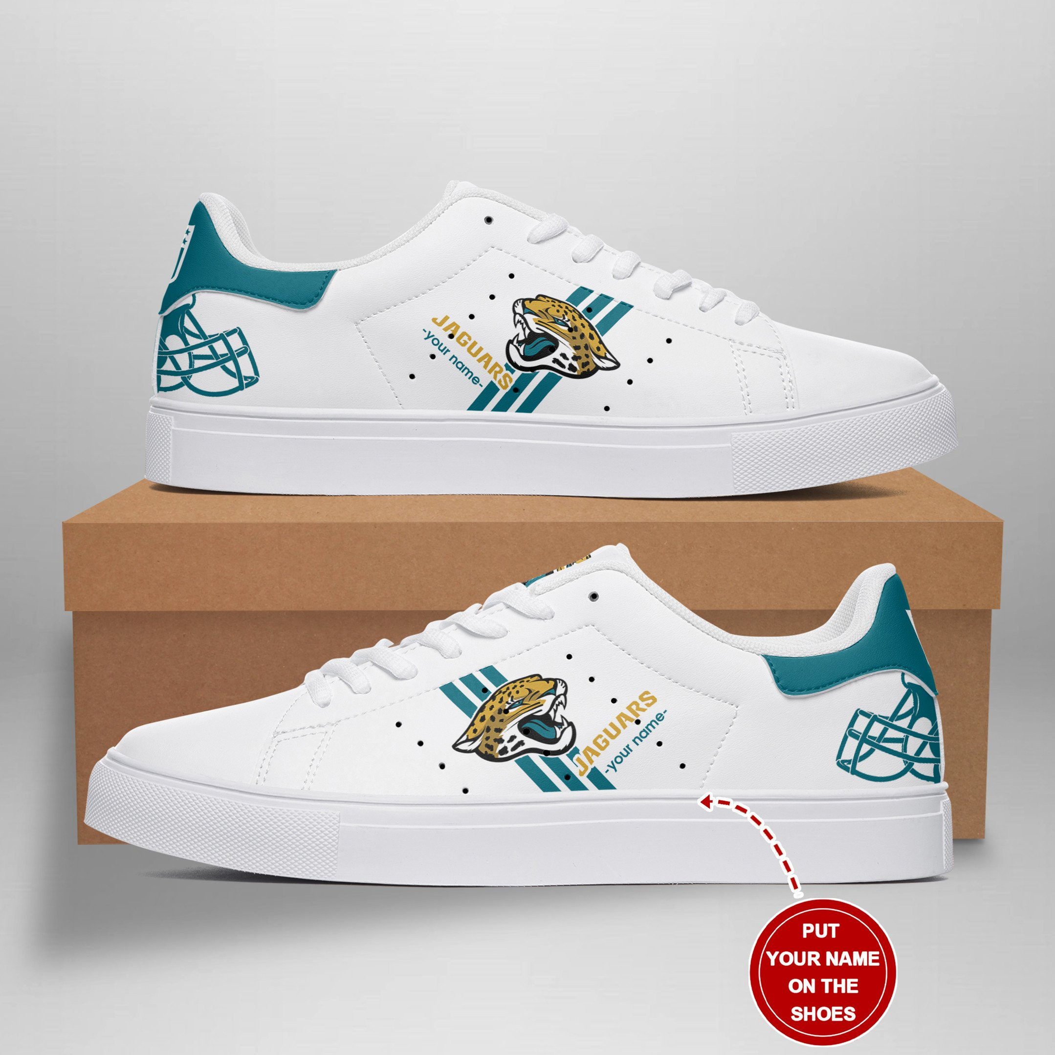 JWFancy Jacksonville Jaguars Skate Stan Shoes Sneakes For Men And Women